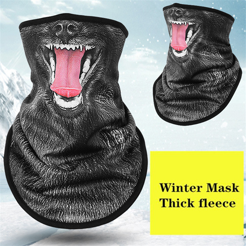 Winter Fleece Ski Scarf . Cycling Snowboard Bandana Headwear Mask Neck Triangle Thicken Warm Windproof Women Men Funny Bibs: NO.3