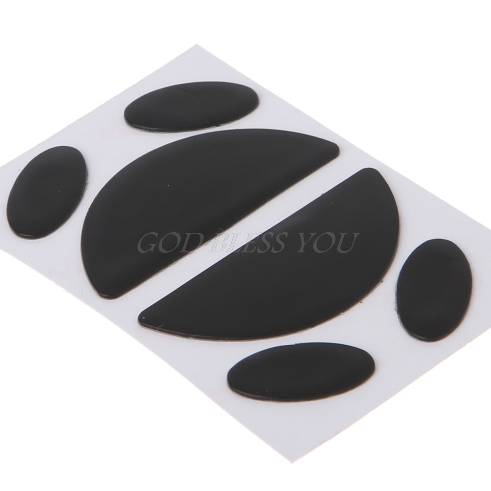 2 Sets 0.6mm Thickness Replacement Mouse Feet Skates for Logitech G100 G100S