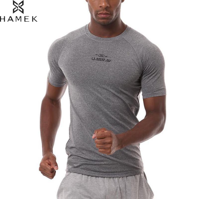 Mens Compression Running Tight Shirts Cool Male Breathable Basketball Soccer Fitness Bottoming Quick Dry Sport Gym T-shirts