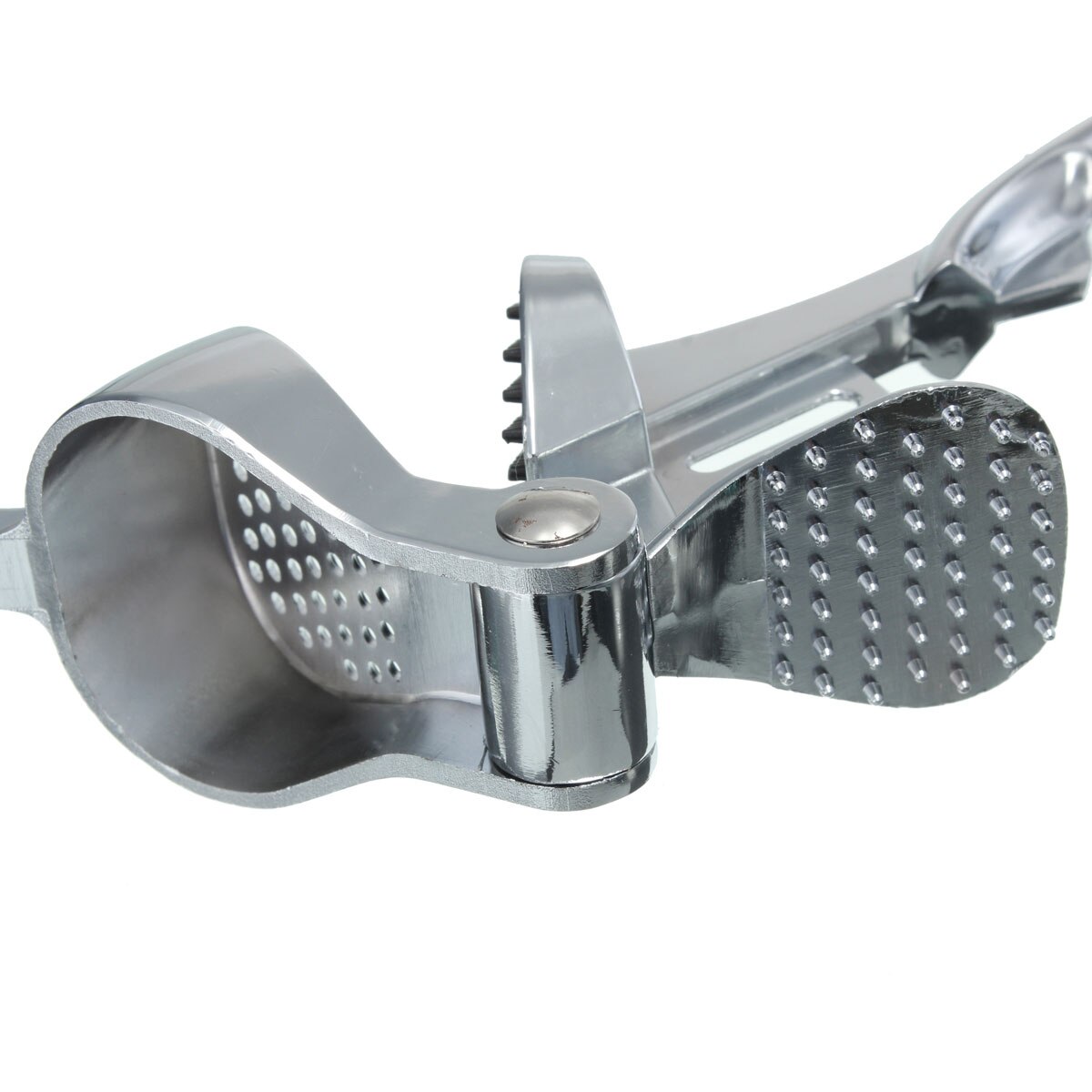 Rvs Heavy Knoflookpers Crusher Slicer Tool antislip Grip Zilver 18x6cm zelfreinigende fruit Groente Tool