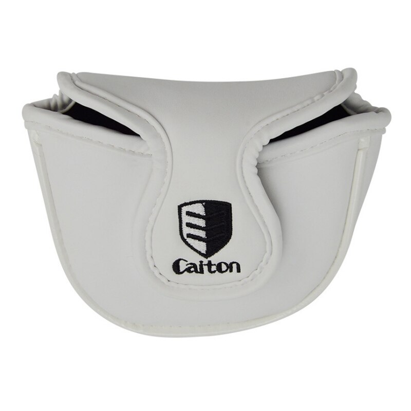 Housses de protection pour têtes de golf, fers de driver, putters, compatibles avec tous les putters maillets, protections pour clubs de golf, accessoires de golf: Blanc
