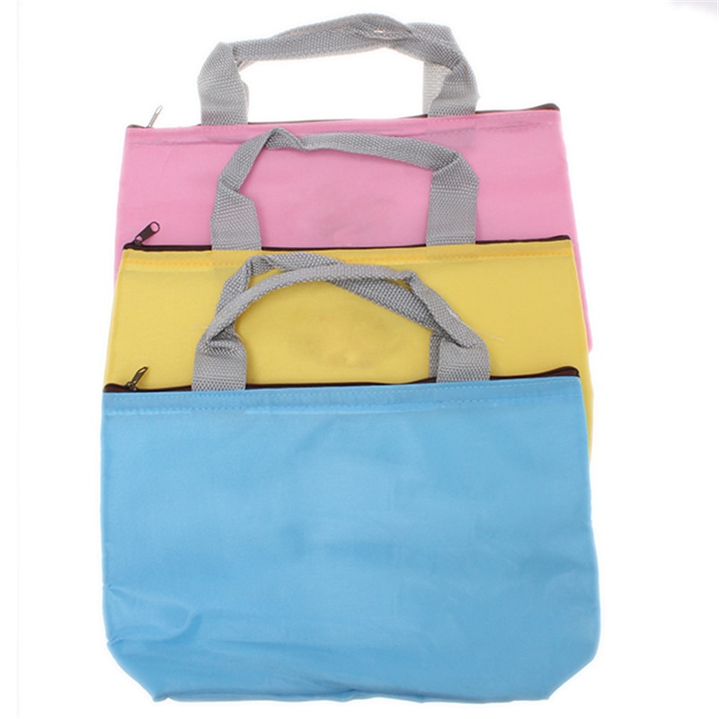 Insulated Tinfoil Aluminum Cooler Thermal Large Travel Picnic Lunch Bags Waterproof Travel Totes Box 4 Candy Colors