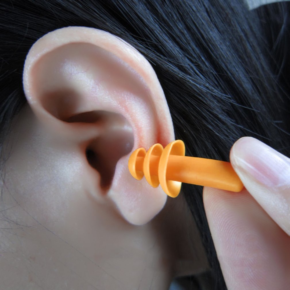 1 paar /3 paar spiraalvormige waterdichte siliconen oordopjes anti-snurk oordopjes comfortabel om te slapen geluidsreductie accessoire