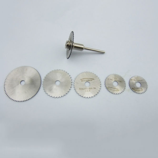 6pcs/set HSS Mini Circular Saw Woodworking Cutting Disc Blades Cutter Diamond Circular Abrasive Drill Ratory Tools Accessories-M