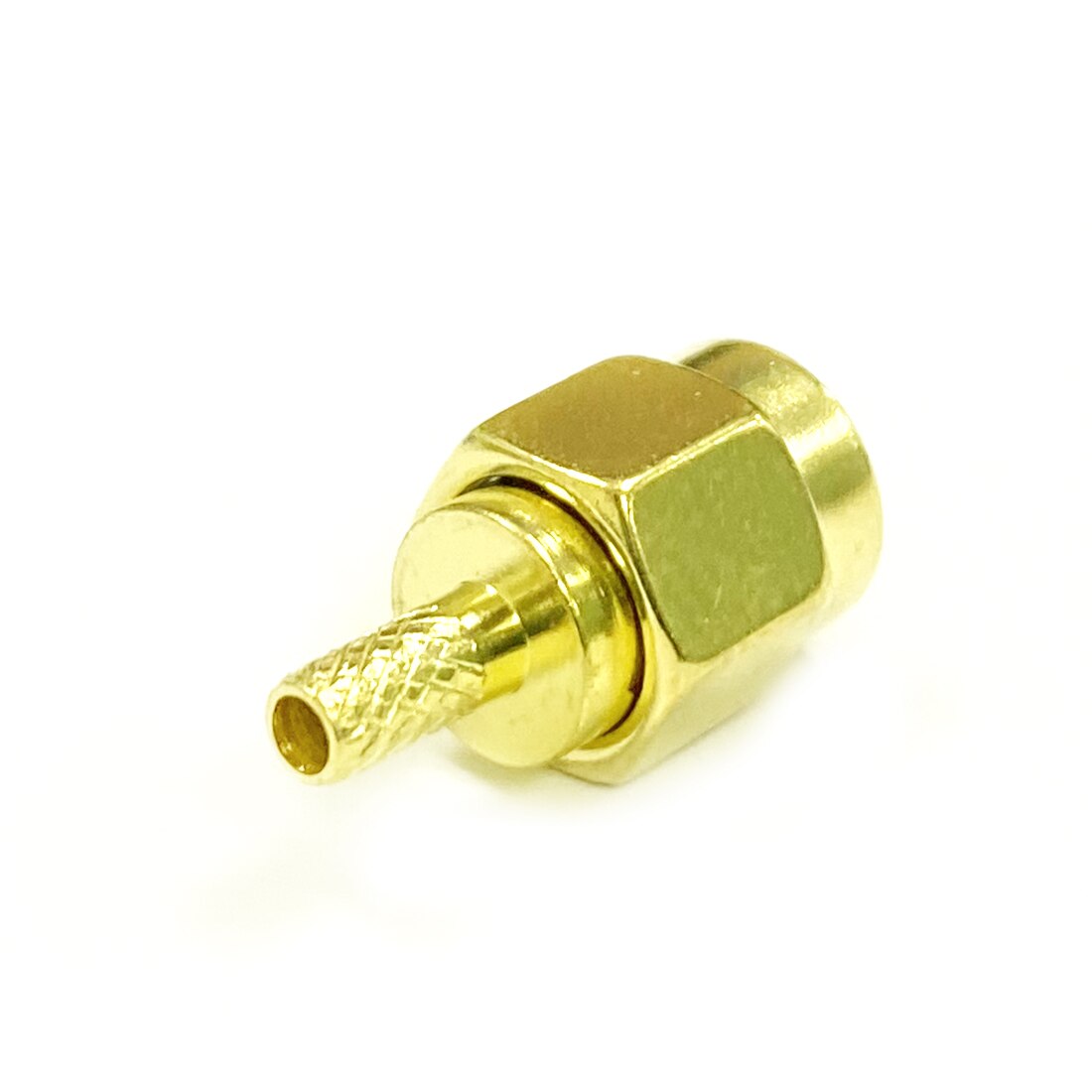 1pc RP-SMA Male Plug RF Coax Modem Convertor Connector Crimp RG316 RG174 LMR100 Straight Goldplated