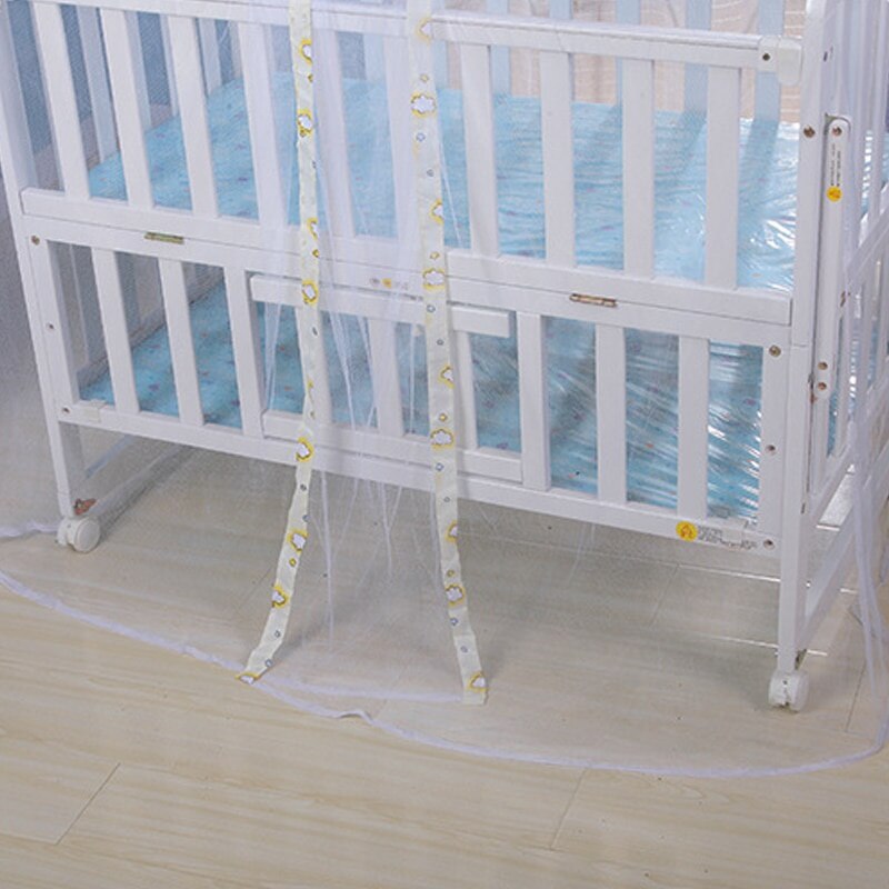 Solid Baby Bed Mosquito Net Breathable Insecticide Single-door Mosquito Net Summer Little Babies Protective Supplies
