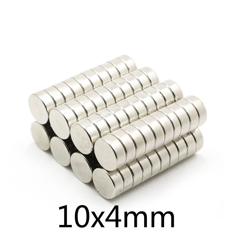 10/20/50/100Pcs 10X4 Mm Neodymium Magneet Super Sterke 10Mm X 4mm Krachtige Magneten 10X4 Mm Permanente Kleine Ronde Magneet 10*4 Mm