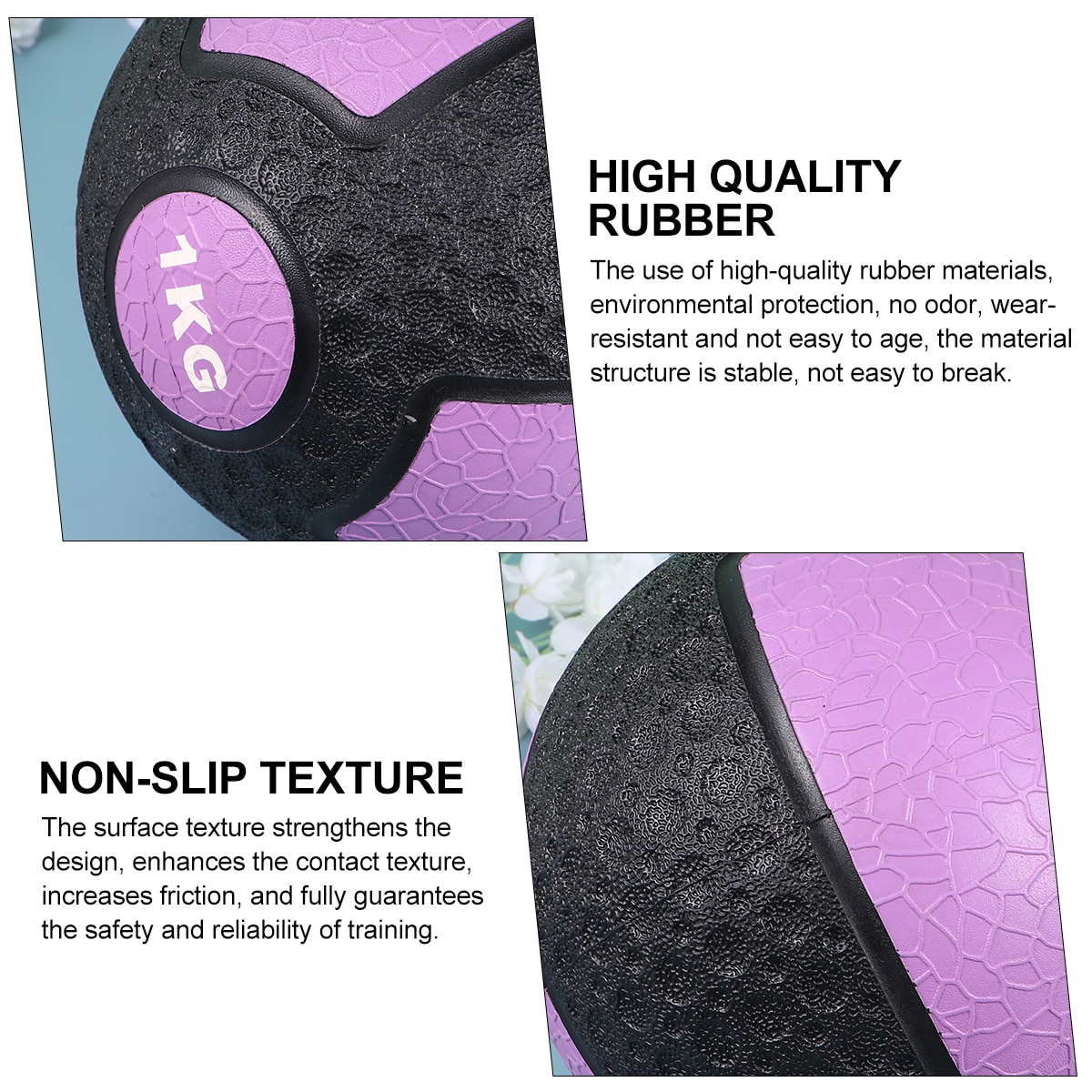 1PC 1KG Yoga Pilates Ball Small Exercise Ball Medicine Ball for Abdominal Workouts Rehabilitation Exercises Core Strengthening