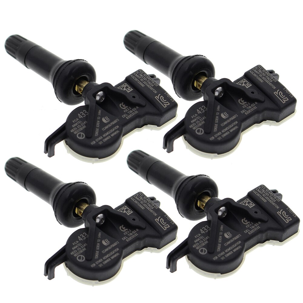 4Pcs Oem 68252493AB 68105280AF Tpms 433hmz Bandenspanning Sensoren Voor Jeep Renegade Grand Cherokee