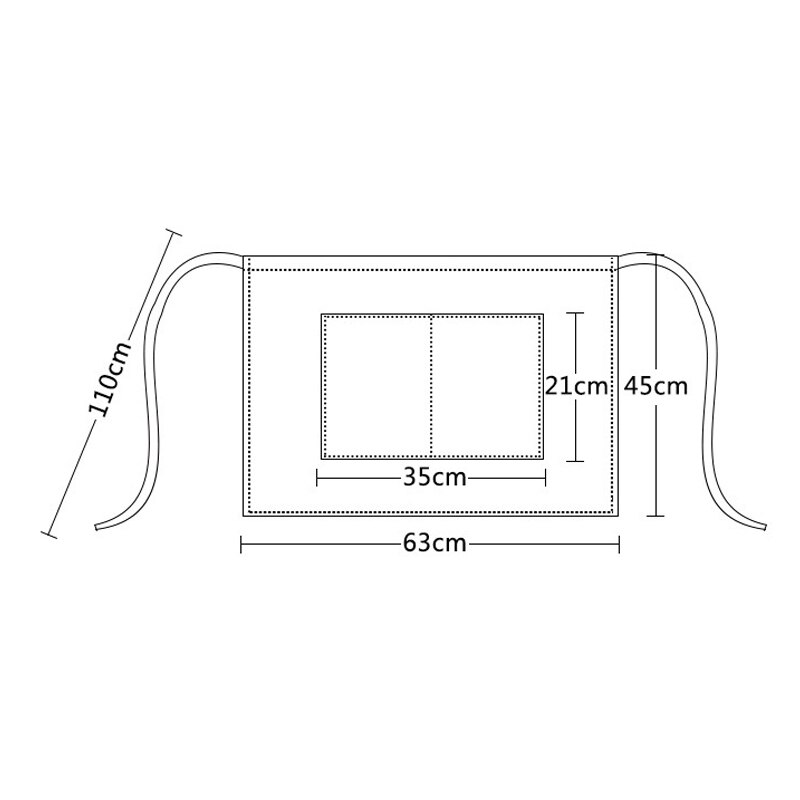 Nieuw taille schort met zak catering ober bar huishouden kleding schoon houden schort  do99