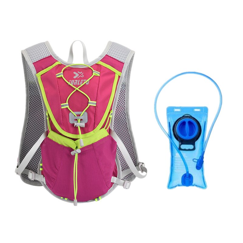 Ultralight Running Hydration Backpack Women Men Breathable Jogging Sport Backpack Trail Running Marathon Bag Option Water Bag: Purple pack with 2L