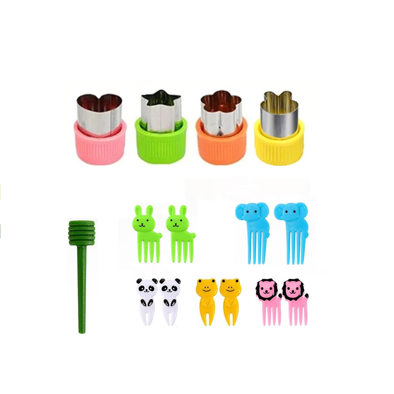 Mini cortadores de frutas y verduras de animales, juego de formas para niños, DIY, bonito cortador de galletas, comida, pan, fabricante de sellos, molde: plum