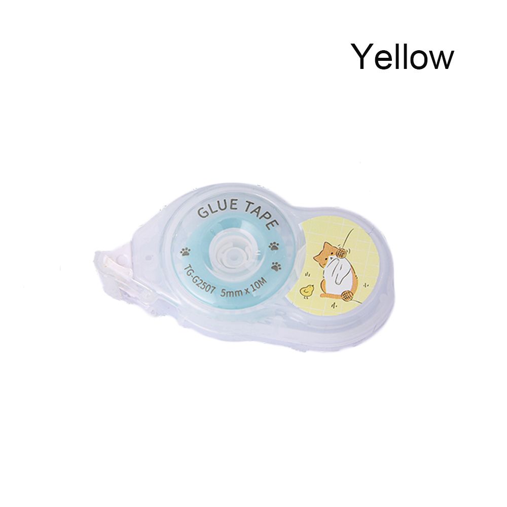 Ruban adhésif Double face 5mm x 10m, bande adhésive à points pour Scrapbooking, fabrication de cartes, papeterie artisanale: yellow