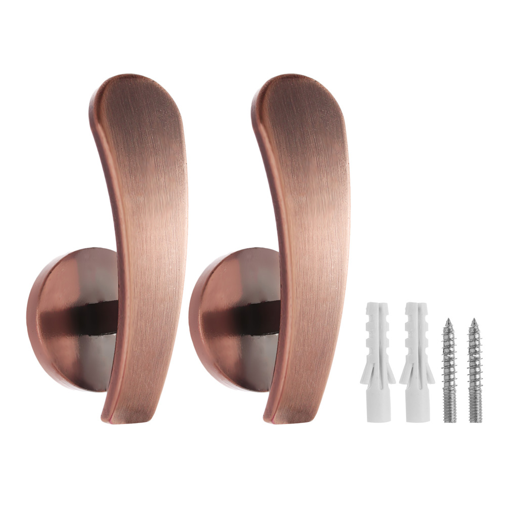 2 stücke Zauberstab Montiert Metall Vorhang Haken halte zurück Dekorative Gardinen Vorhang Aufhänger: Rose Gold