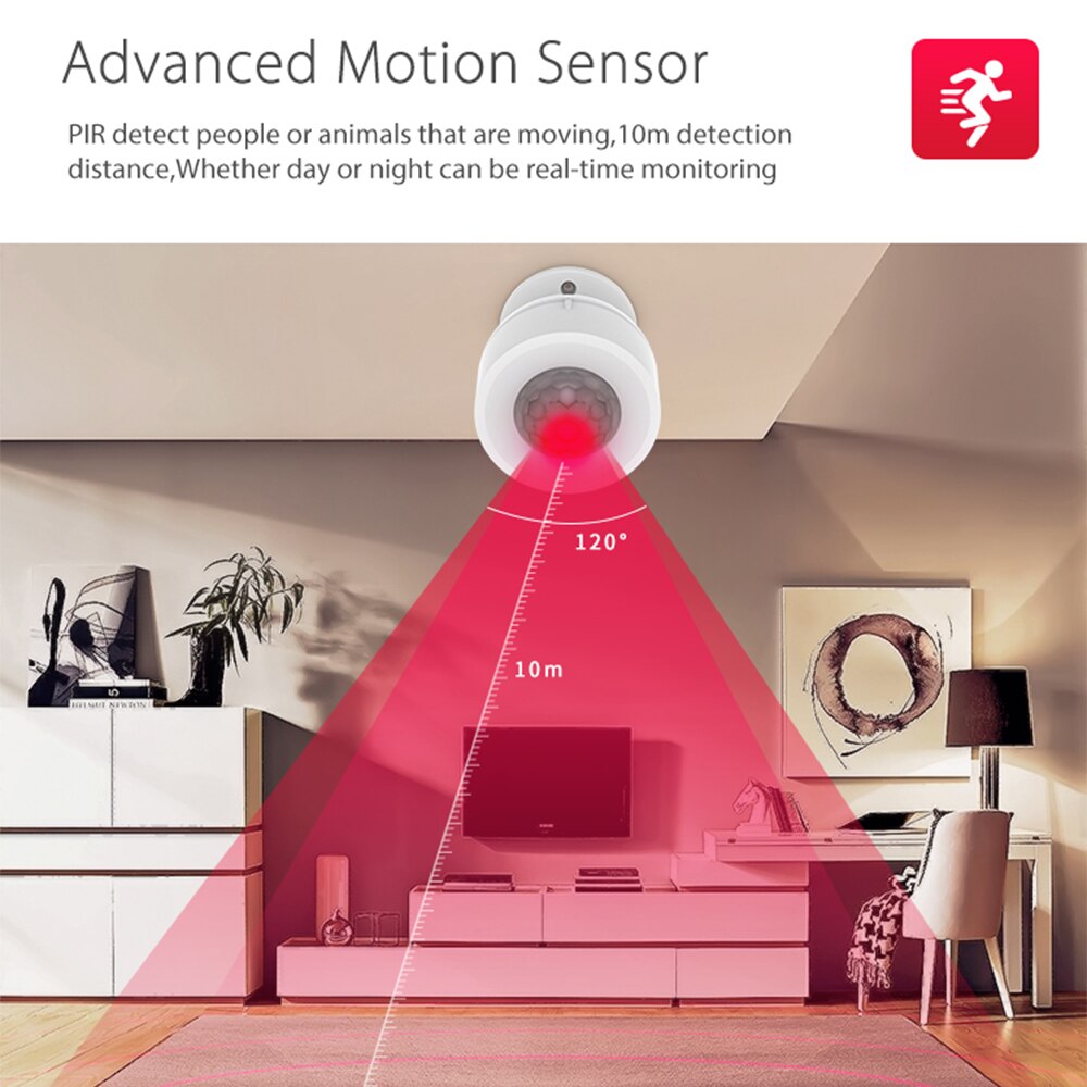 Neo coolcam wifi temperatur og fuktighet innebygd pir bevegelsesdetektor alarm detektor usb eller batterilading tuya smart sensor