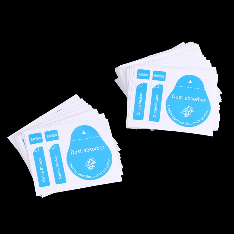 20/50pcs Dust Removal Screen Cleaning Tool 3 In 1 Dust-absorber + Guide Sticker Deudst For Camera Lens LCD Screens Dust Papers