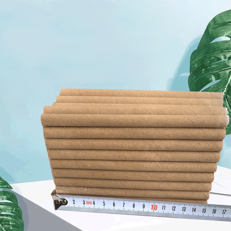 50Pcs Bee House Tubes Refill Bee Paper Tube Liners for Insect Nest Beehive House Garden Pollinator Bee House Nest Tubes