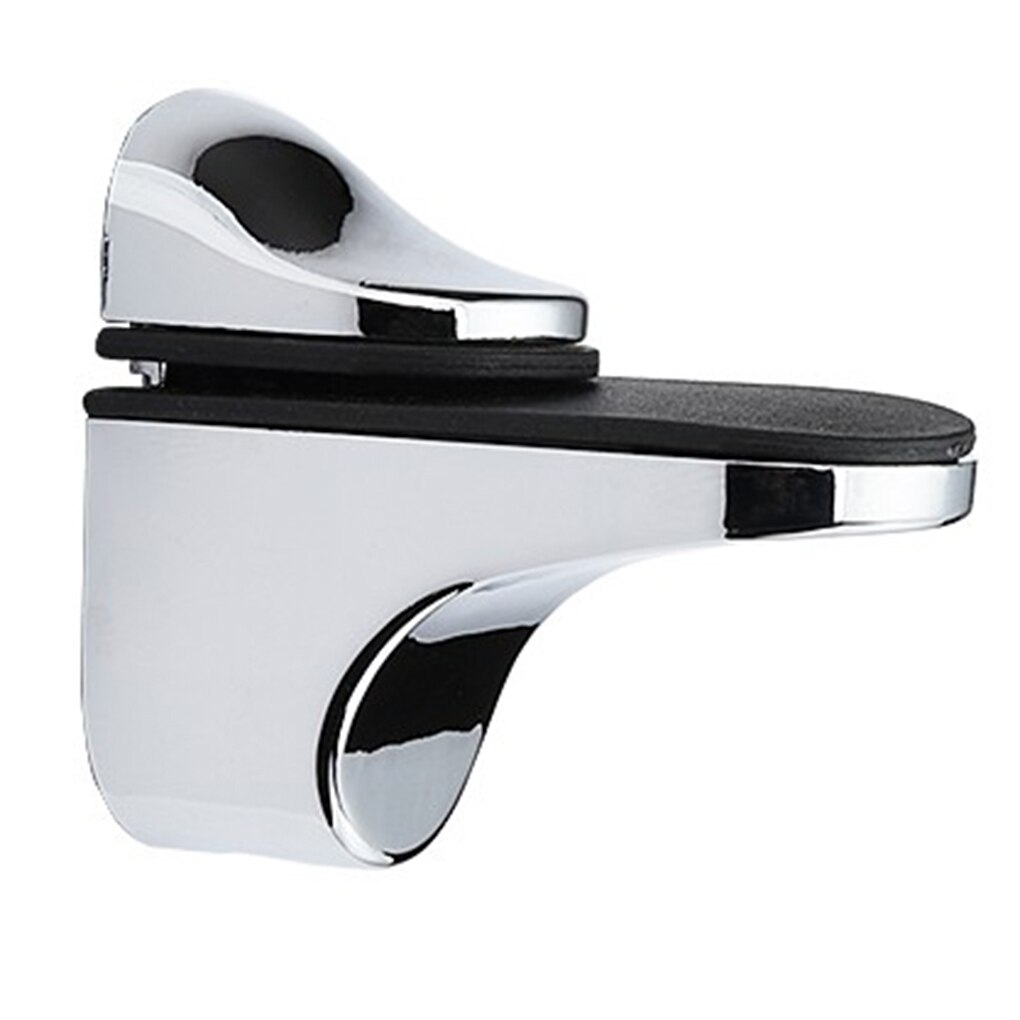 2pcs Adjustable 3-28mm Zinc Alloy Wood Shelf Holder Bracket Wall Mount Glass Shelf Bracket Fish Mouth Glass Clamp