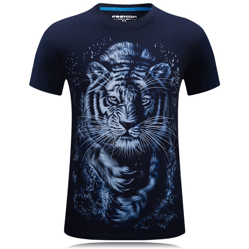 Riinr-Camiseta con estampado de tigre para – Grandado