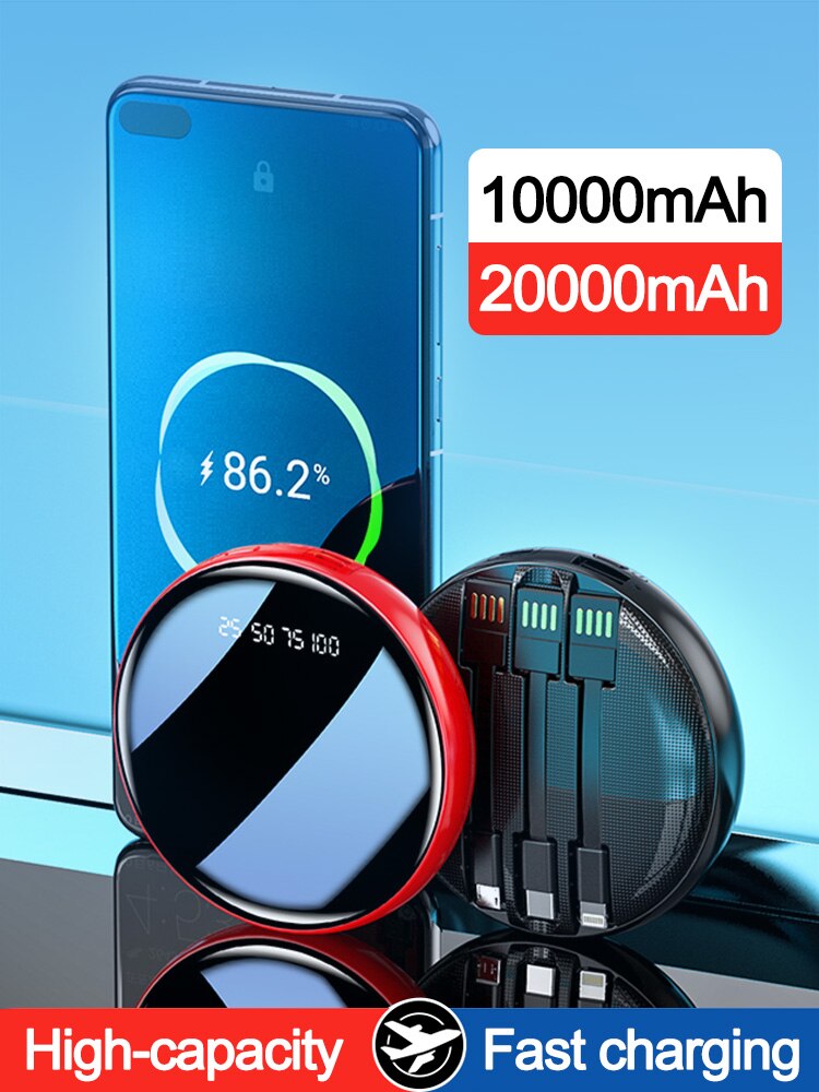 Powerbank Draagbare Power Bank 20000Mah 10000Mah Externe Batterij Snel Opladen Iphone 12 13 Draagbare Batterij