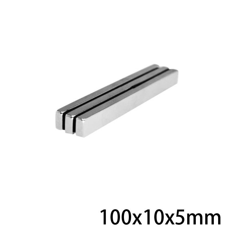 1 ~ 20 stk 100 x 10 x 5 mm kraftige blokmagneter 100 mmx 10mm n35 super neodymmagnet 100 x 10 x 5mm permanente ndfeb magneter 100*10*5 mm