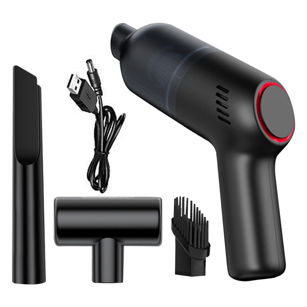USB Aufladbare kabellos 8000Pa 120W Handheld kabellos Auto Staubsauger für SUV Lkw Hause Büro Haustier Haus Computer klavier: Schwarz