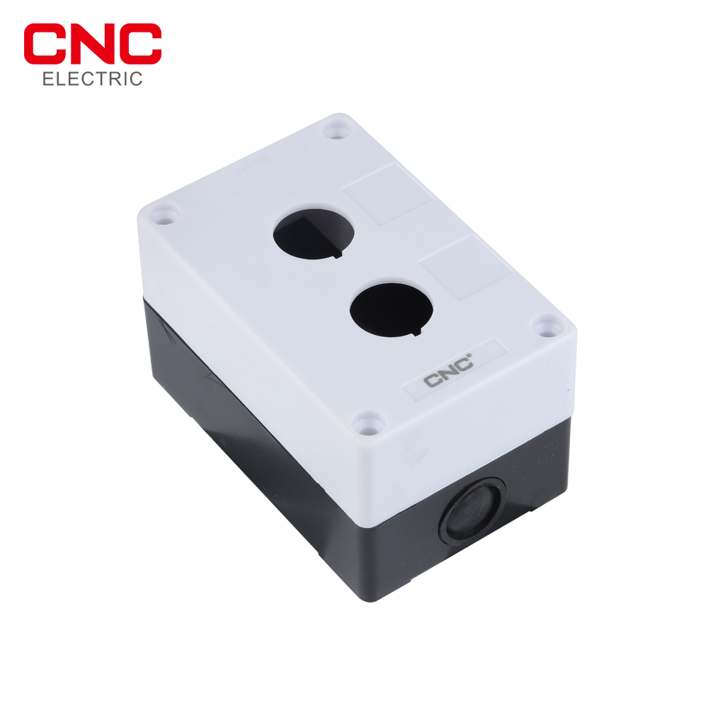 CNC Waterproof button box switch control box 123 hole industrial switch indicator box Emergency Stop Push Button Switch Box 22mm: black