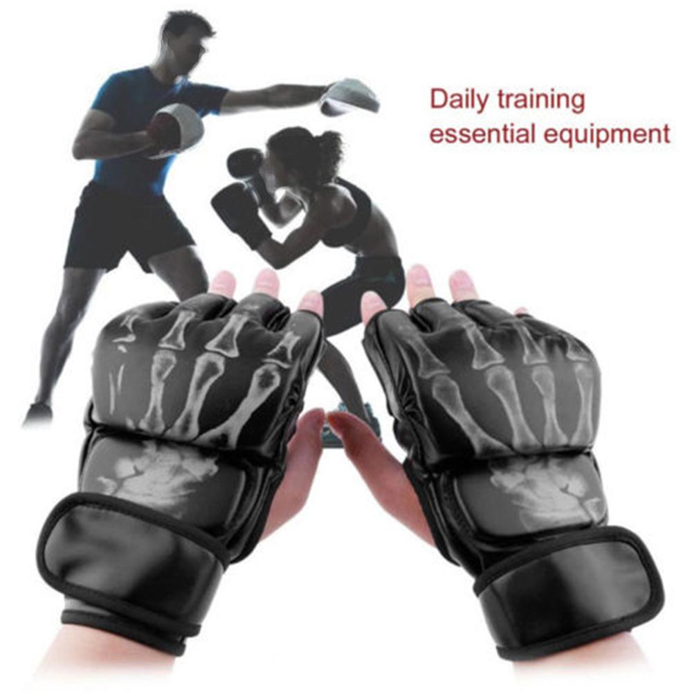 Adults Women/Men Sparing Grappling Boxing Gloves Thai MMA Fighting Punch Training Mitts