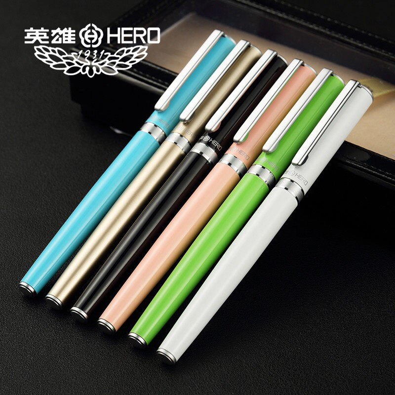 HERO 1601 fountain pen. Ink pen. Office stationery. 0.38mm 0.5mm nib. High-end pen. Boutique box packaging Free DIY build only