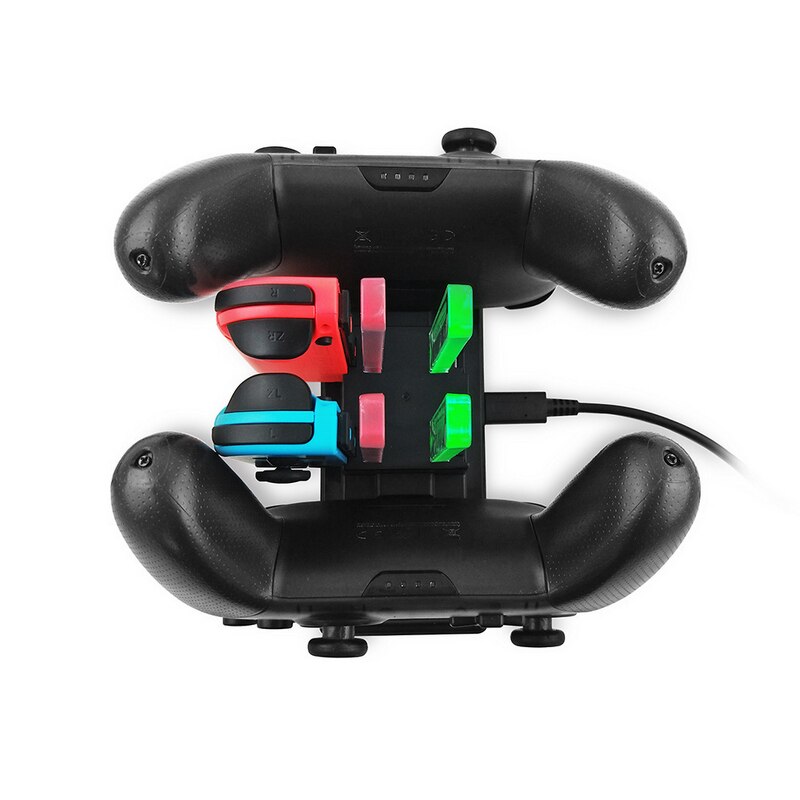 Soporte de carga USB para Nintendo Switch Pro Dock 6 en 1, estación de acoplamiento, controlador JoyCon, Accesorios