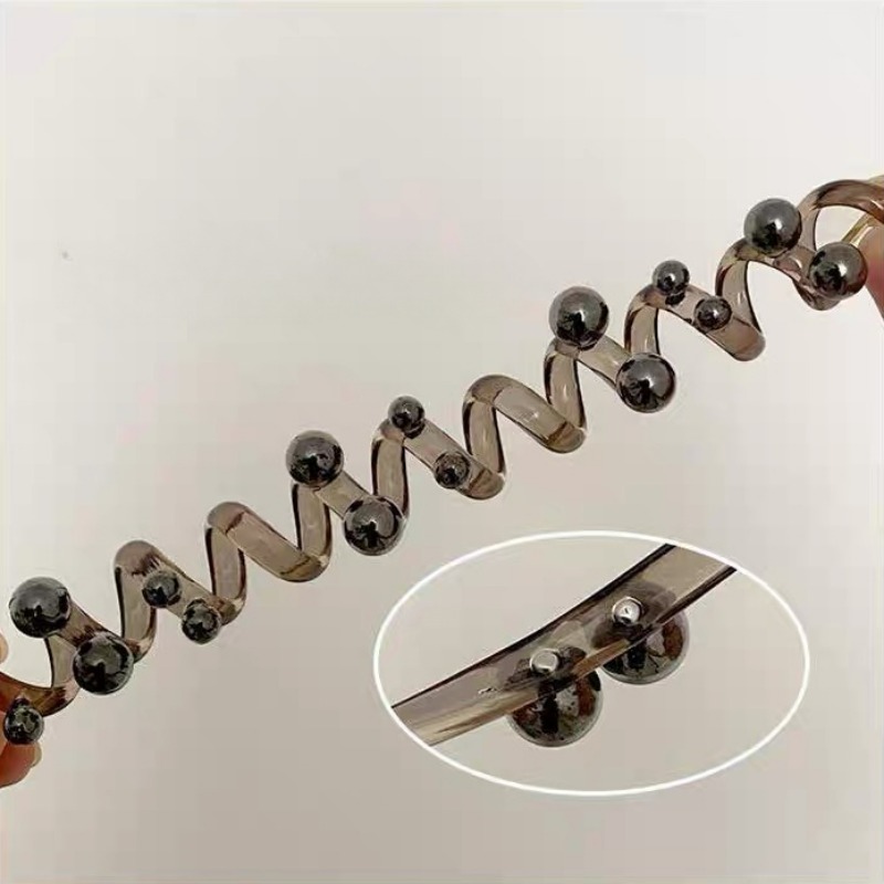 Nuevos anillos largos para el cabello para teléfono, tocados creativos de alta elasticidad, elegantes coleteros bajos con perlas, bandas para el cabello a la para mujer
