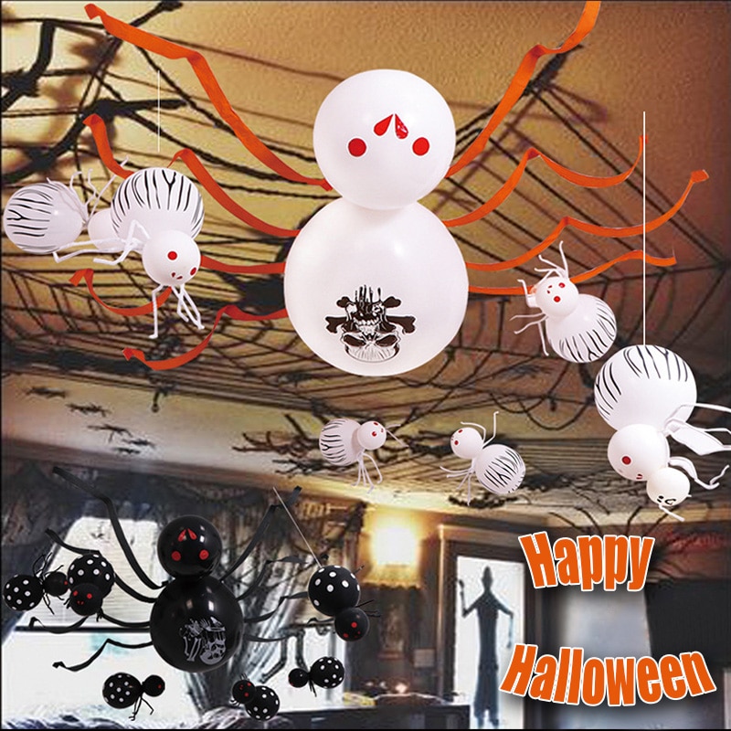 Halloween big spider balloon set cartoon inflatable haunted house bar decoration happy halloween party cool decoration balloon