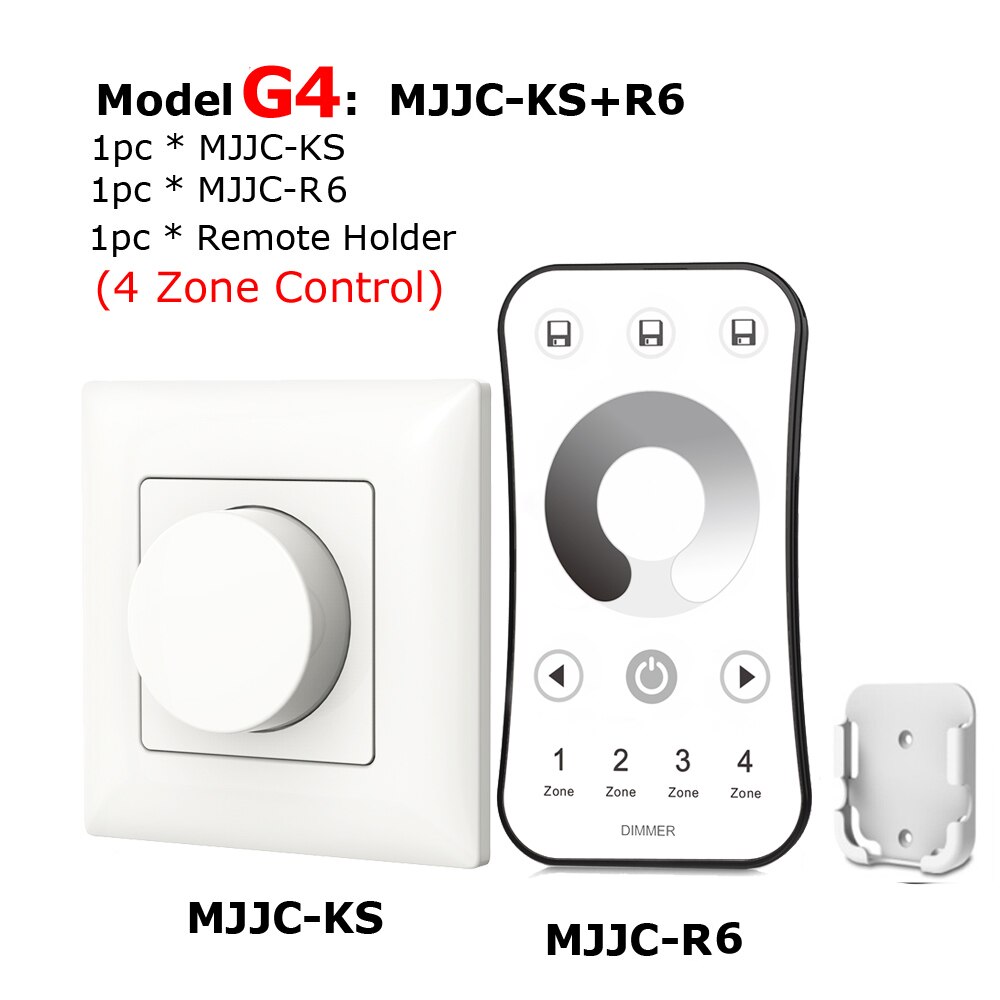 Triac LED Dimmer 220V 230V 110V AC Wireless RF Dimmable Knob Light Switch EU With 2.4G Remote Controller for LED Bulb Lamps KS: Mode G4