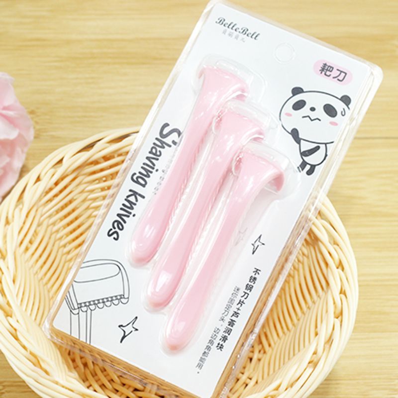 3 stuks/set draagbare handmatige epilator voor lichaamsontharing, antisliphars, lange handgreep, oksel, bikinilijn, scheerapparaat, scheerapparaat, trimmer