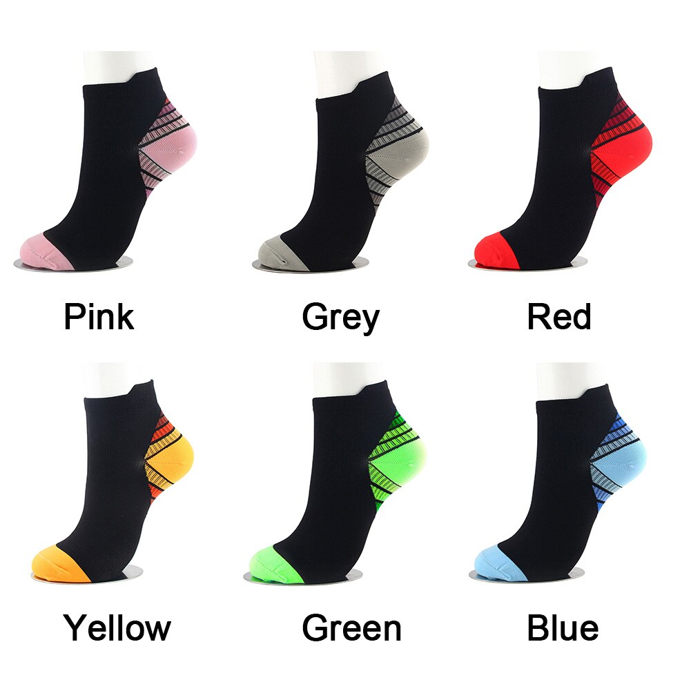 Men Women Relief Pain Compression Sock Ankle Length Fitness Short Anti- Moisture Wicking Daily Cycling Running Sports