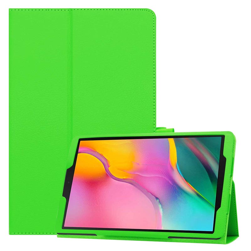 For Samsung Galaxy Tab A 10.1 Case PU Leather Magnetic Flip Cover For Samsung Galaxy Tab A 10.1'' SM-T510 / SM-T515 Tablet: Green