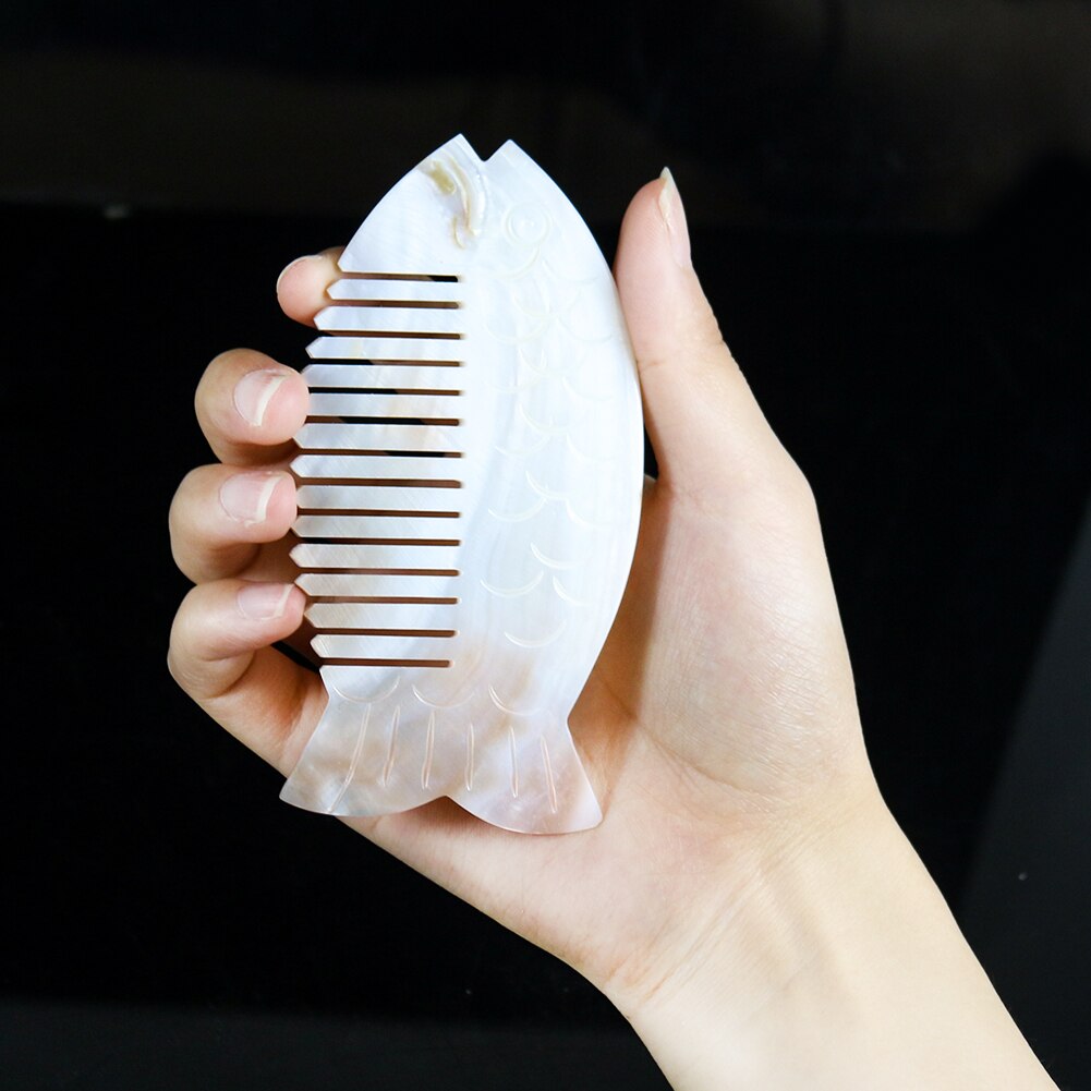 Peine artesanal de concha creativa para mujer, tallado pulido a mano, joyería de recuerdo, exquisita artesanía de alta gama, el mejor