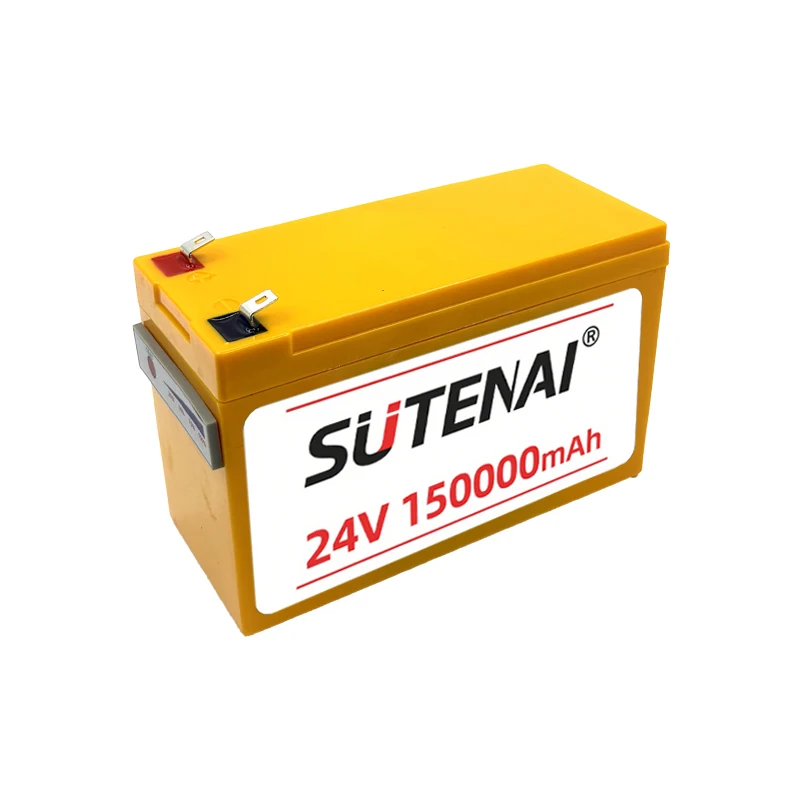 Upgraded LiFePO4 Lithium Battery 24V 150Ah 18650 BatteryPortable Rechargeable Battery Built-in Power display Port Charging