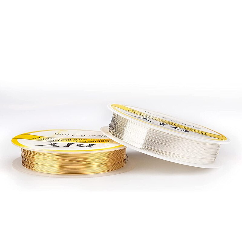 0.3Mm 20M Koperdraad Art Kralen Draad Voor Armband Ketting Sieraden Cord String Diy Kleurvast Kralen Accessoires Craft maken