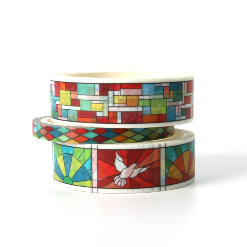 1X5 M bunte Netz washi Band hobbyhouse Papier DIY Planer Maskierung Band Klebebänder Aufkleber Dekorative Schreibwaren Bänder: E5
