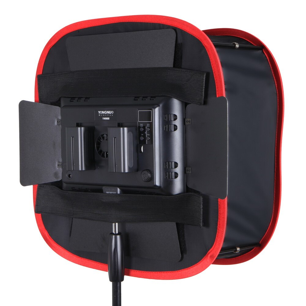 Meking Collapsible Softbox 40*40cm for Yongnuo YN600 YN900 LED Light Panel Portable Lighting Modifier for Studio