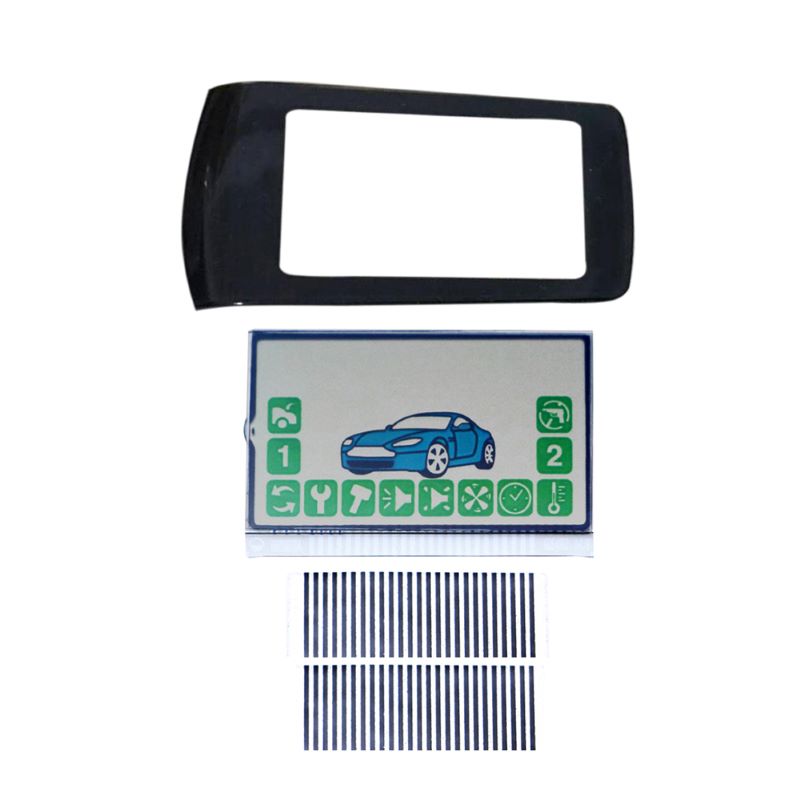 Russia A92 Keychain Glass Cover + A92 Flexible Cable lcd display for StarLine A92 A94 LCD remote controller two way Car Alarm