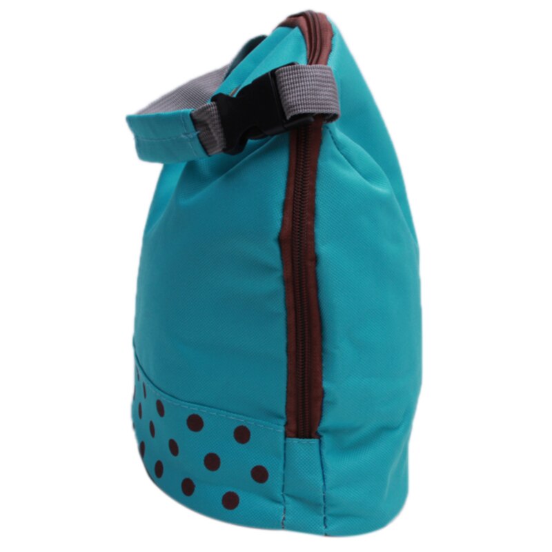 Casual draagbare lunchtas, thermische lunchtas voor vrouwen, kinderen, koelbox, tas, loncheras, stippen, geïsoleerd canvas