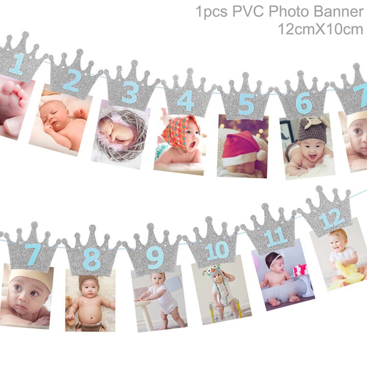 Patimate skog fotobanner 1st bursdagsbanner safari jungel festdekor ett års bursdagsfest rekvisita låve baby dusj: banner 5