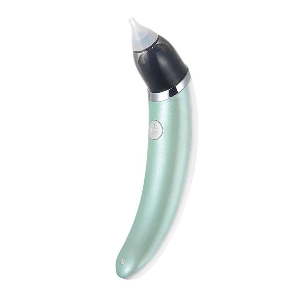 Aspirateur Nasal pour bébé Électrique Sûre Hygiénique Nez Nettoyant Bébé Soins Nez Pointe Orale Morve Ventouse Pour -Né aspirateur: Green