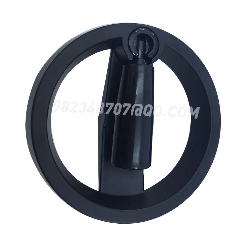 Aluminum alloy machine tool handwheel, foldable handle, round double-spoke nylon handwheel, control and locking steering wheel