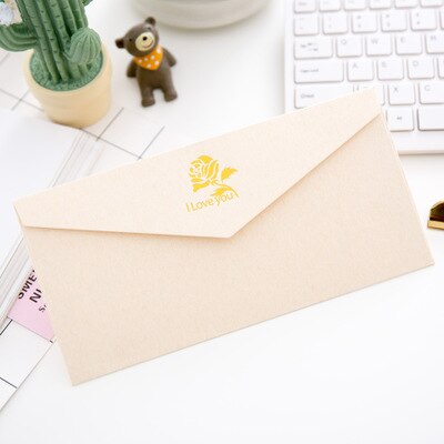 Sobre Vintage en blanco para postales, papel de papelería para Carta, escuela, oficina, boda, , , sobres de papel Kraft, 1 ud.: beige