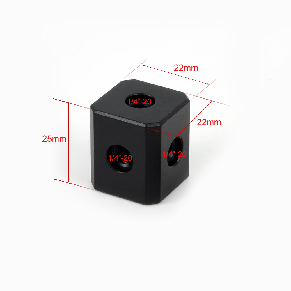 1/4 &quot;halterung polyeder kubisch Montieren Würfel Stehen Unterstützung fr Stativ Kamera Anlage KäFeige LED Licht Prahler Diffusor DIY