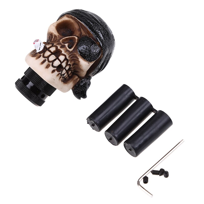 Universal Manual Gear Shift Knob Skull Pirate Pilot Series Gear Stick Shifter Replacements Car Accessories