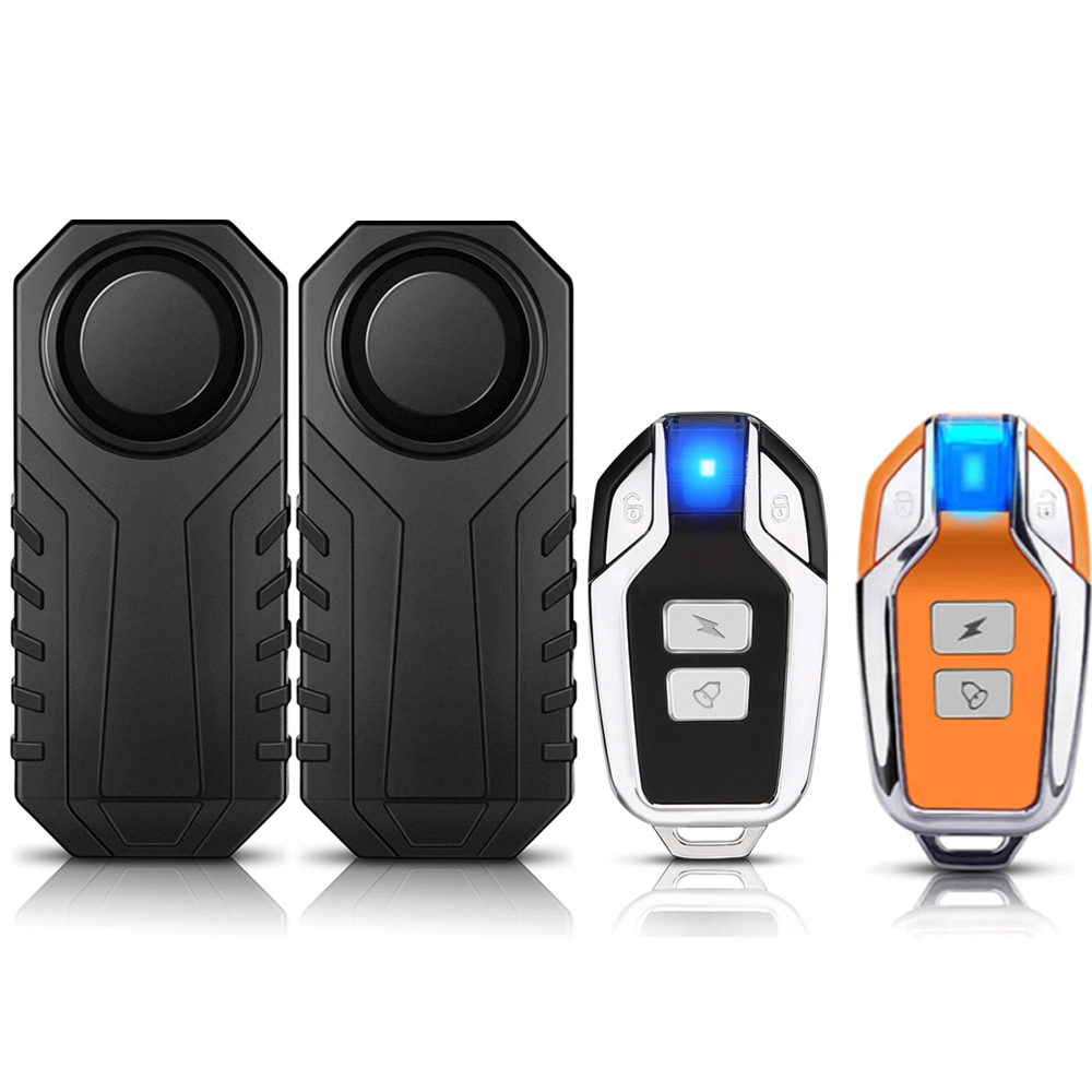 Gadpow Motorcycle Bike Wireless Remote Control Alarm Vibration Sensor 113dB Loud Waterproof Security Alarm: Blue